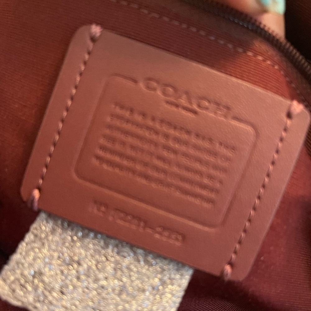 NWT Coach Large Leather Katy Satchel in Watermelon With Crossbody Strap - Picture 6 of 9
